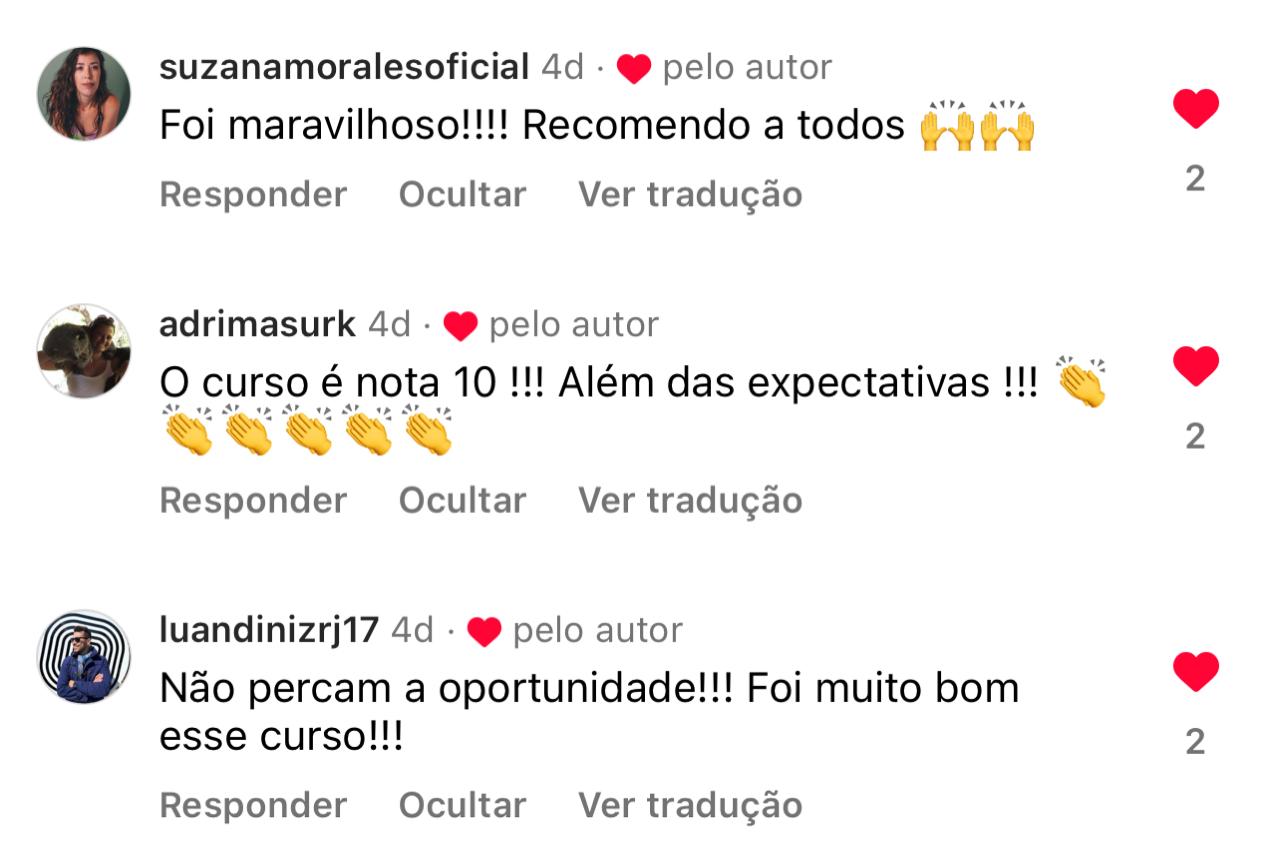 Depoimento de aluno VSV