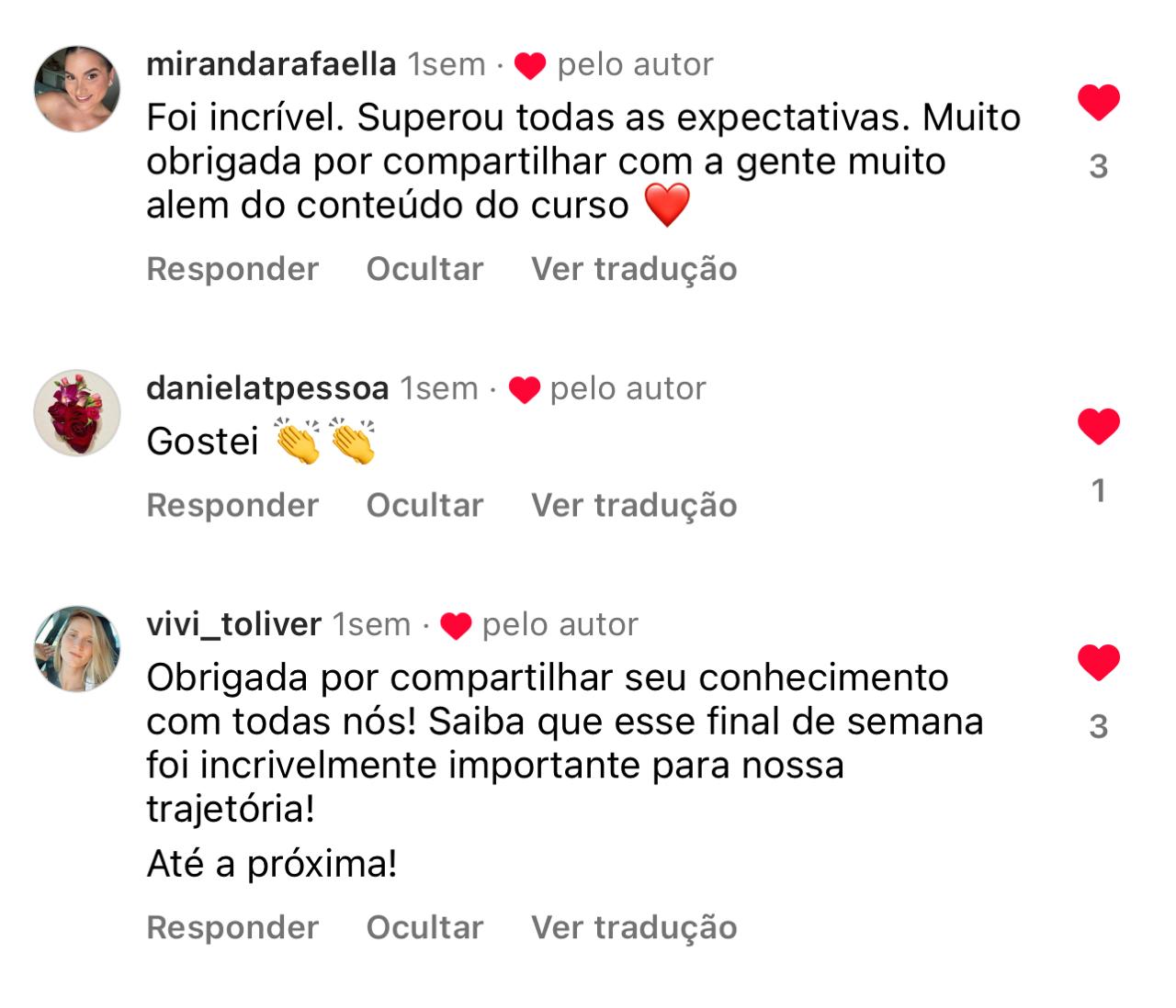Depoimento de aluno VSV
