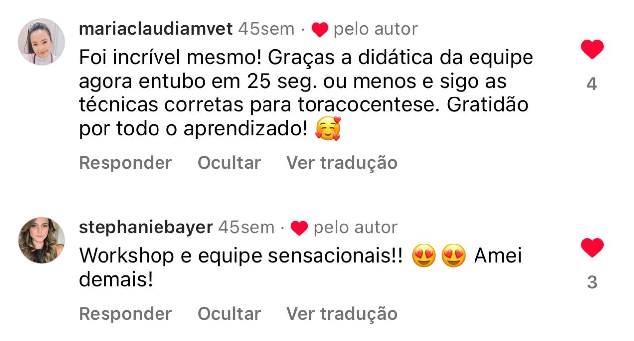 Depoimento de aluno guia