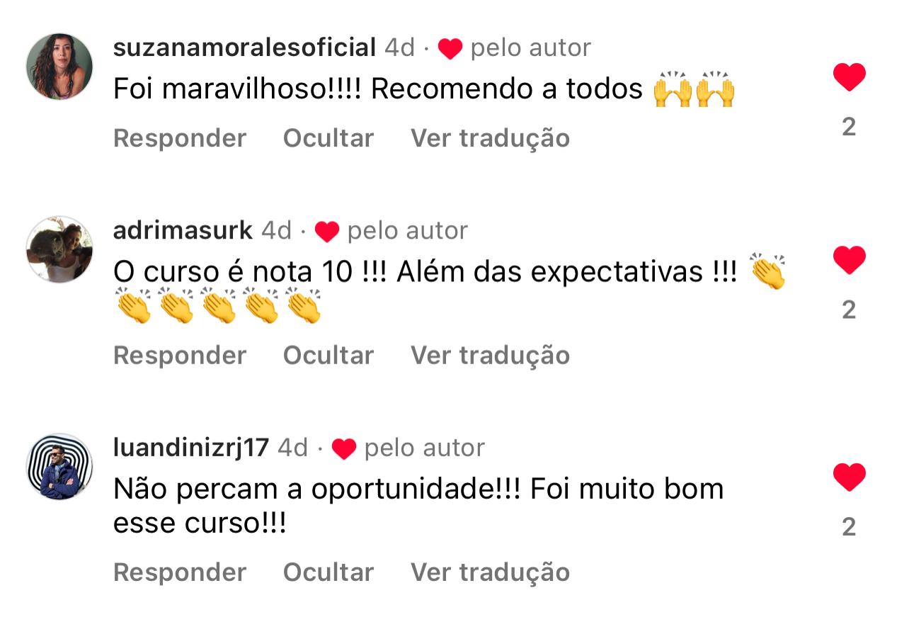 Depoimento de aluno guia