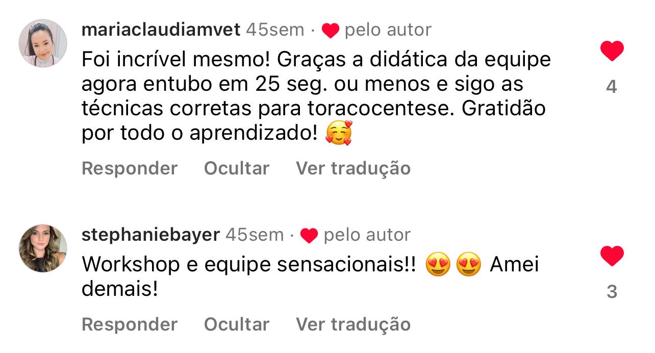 Depoimento de aluno guia