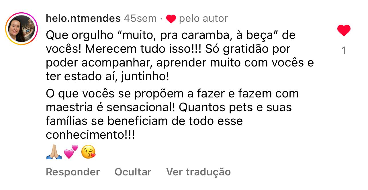 Depoimento de aluno guia