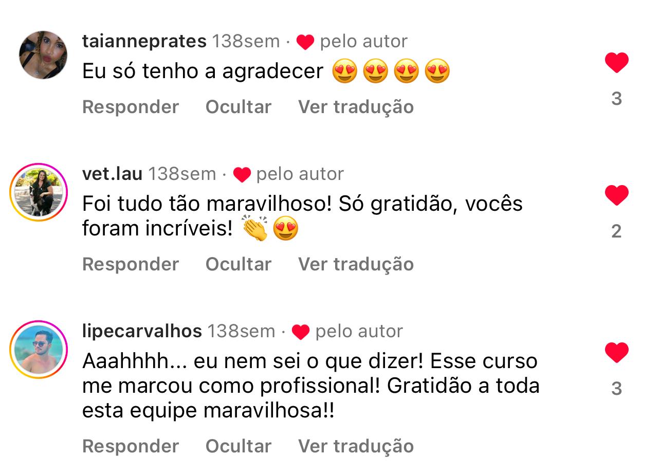 Depoimento de aluno guia