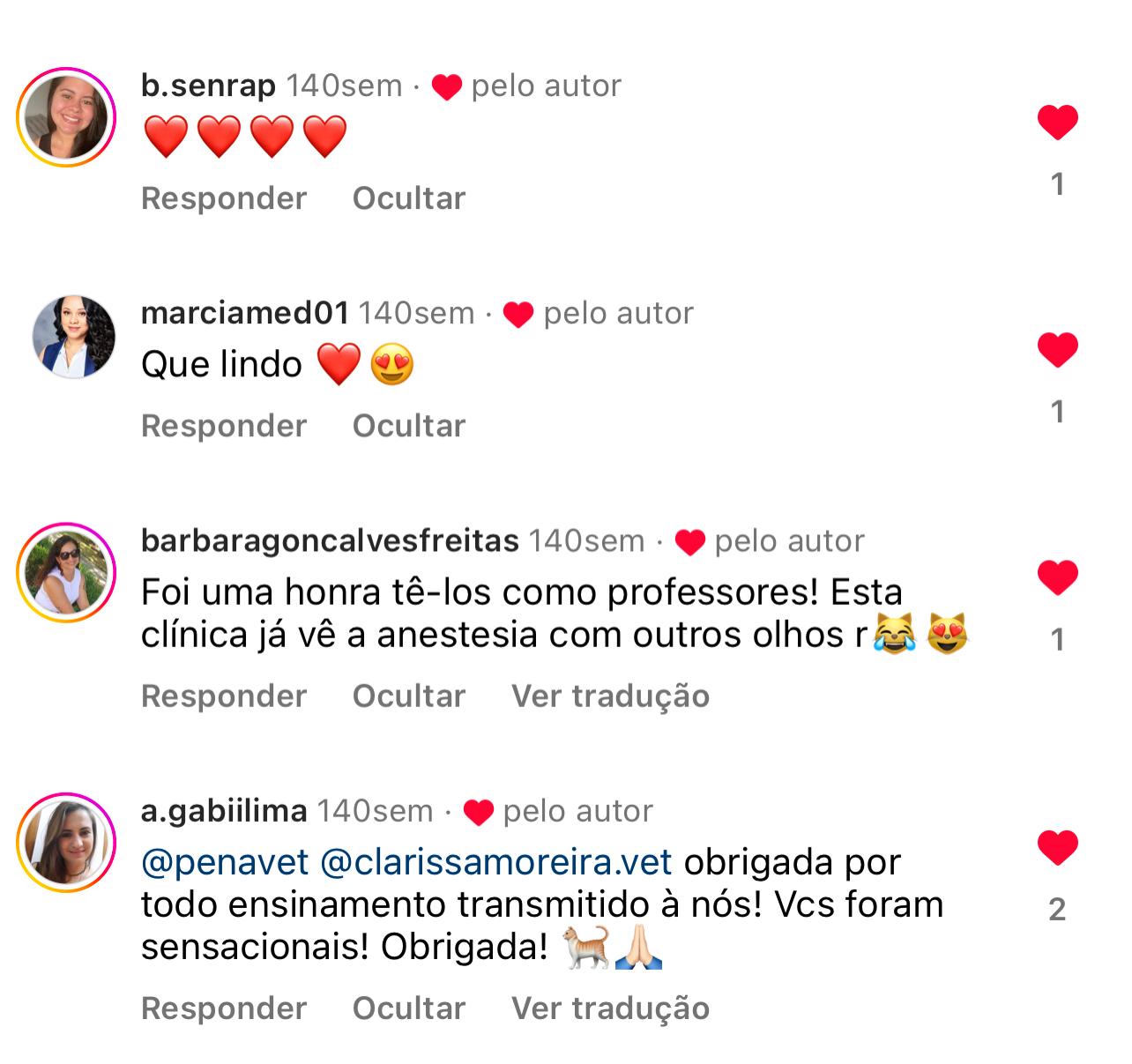 Depoimento de aluno guia