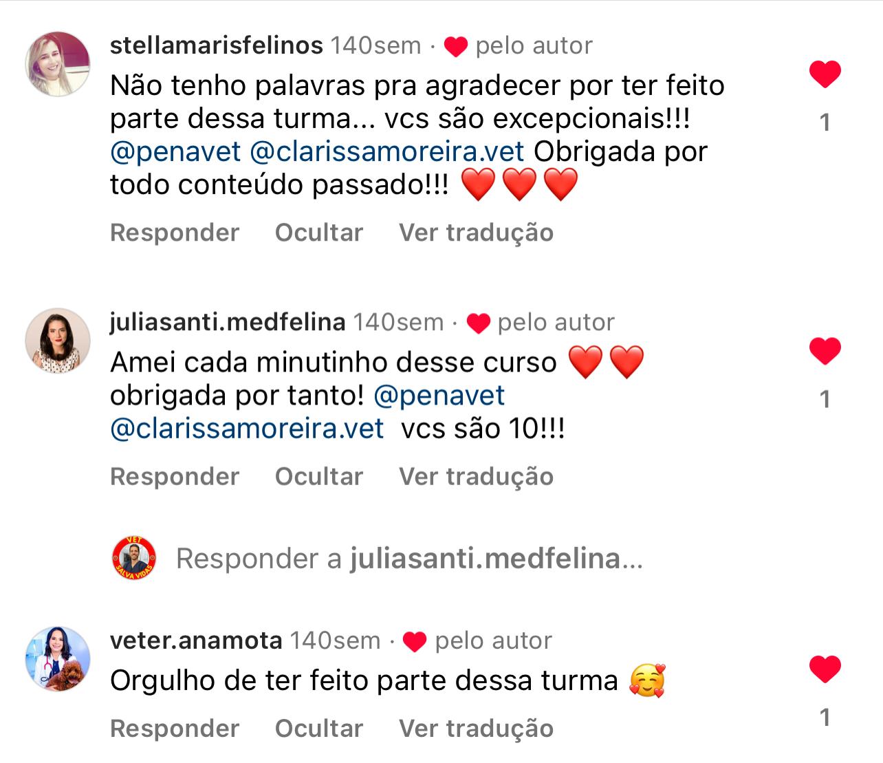 Depoimento de aluno guia